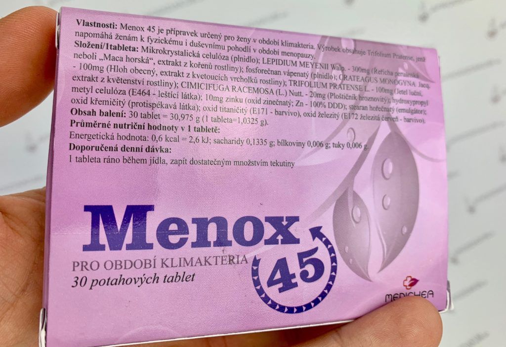 Menox 45 - zloženie, dávkovanie