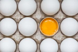 Potraviny na zvýšenie testosterónu - vajíčka, žĺtok