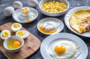 Potraviny na tvorbu ejakulátu: vajíčka, jedlá z vajíčok