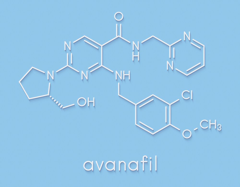 Avanafil - chemický vzorec