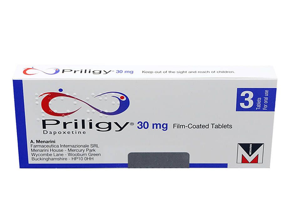 Priligy - liek na predčasnú ejakuláciu, balenie