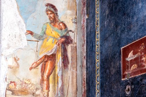Priapos - freska, Pompeje