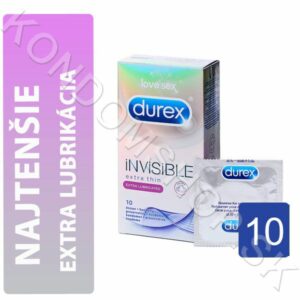 Durex Invisible Extra Lubricated krabička SK distribúcia