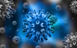 Herpes simplex virus - pôvodca genitálneho herpesu, detail vírusu