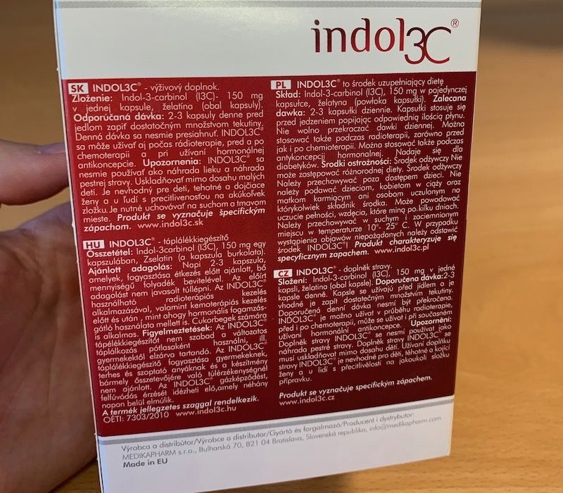 Indol3c - zloženie, dávkovanie