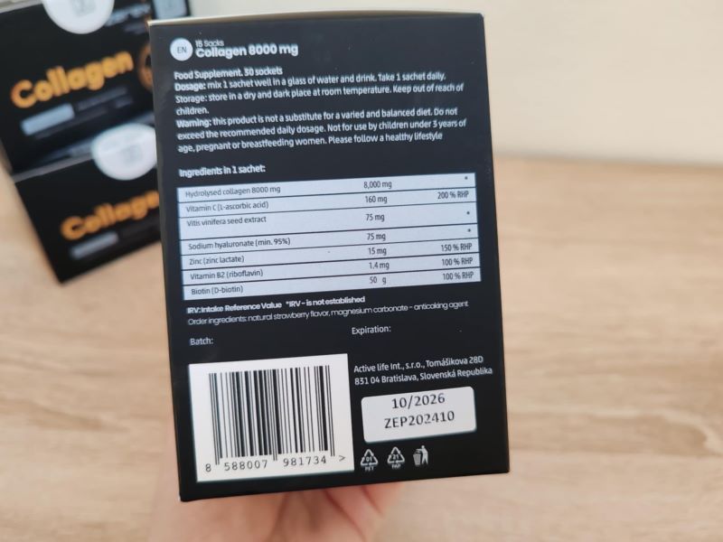 Zerex Kolagén zloženie